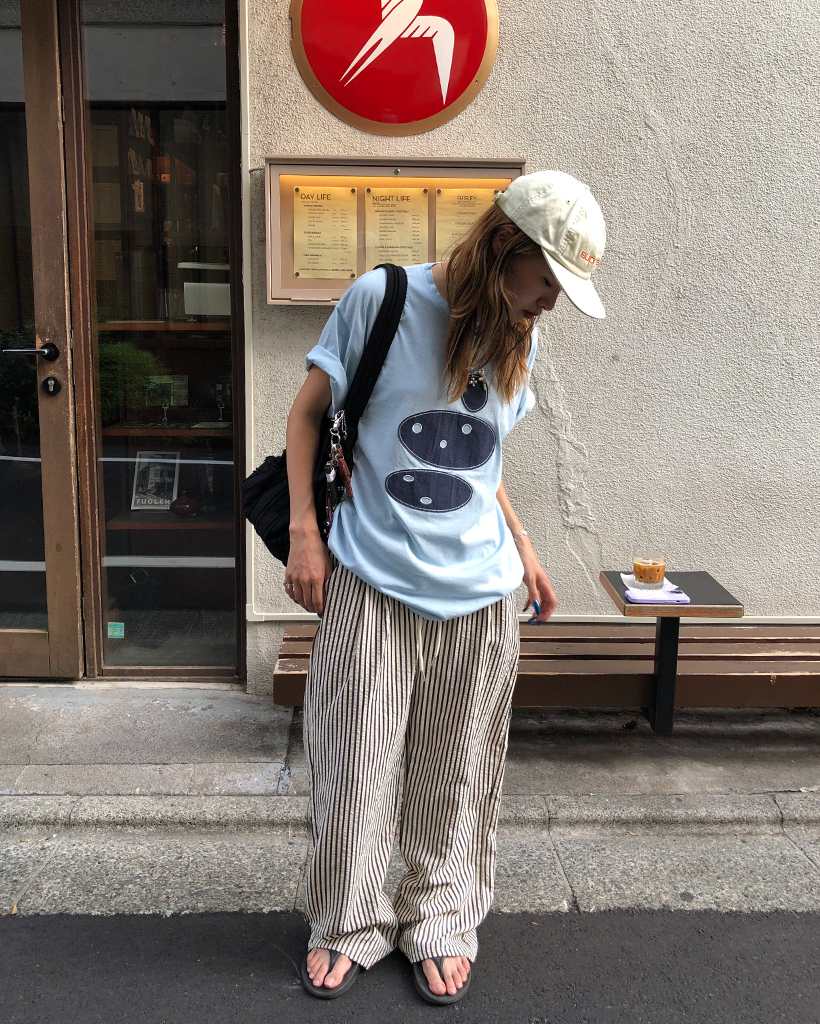 リンクルワイドストライプパンツ | ファッション通販サイト NUGU