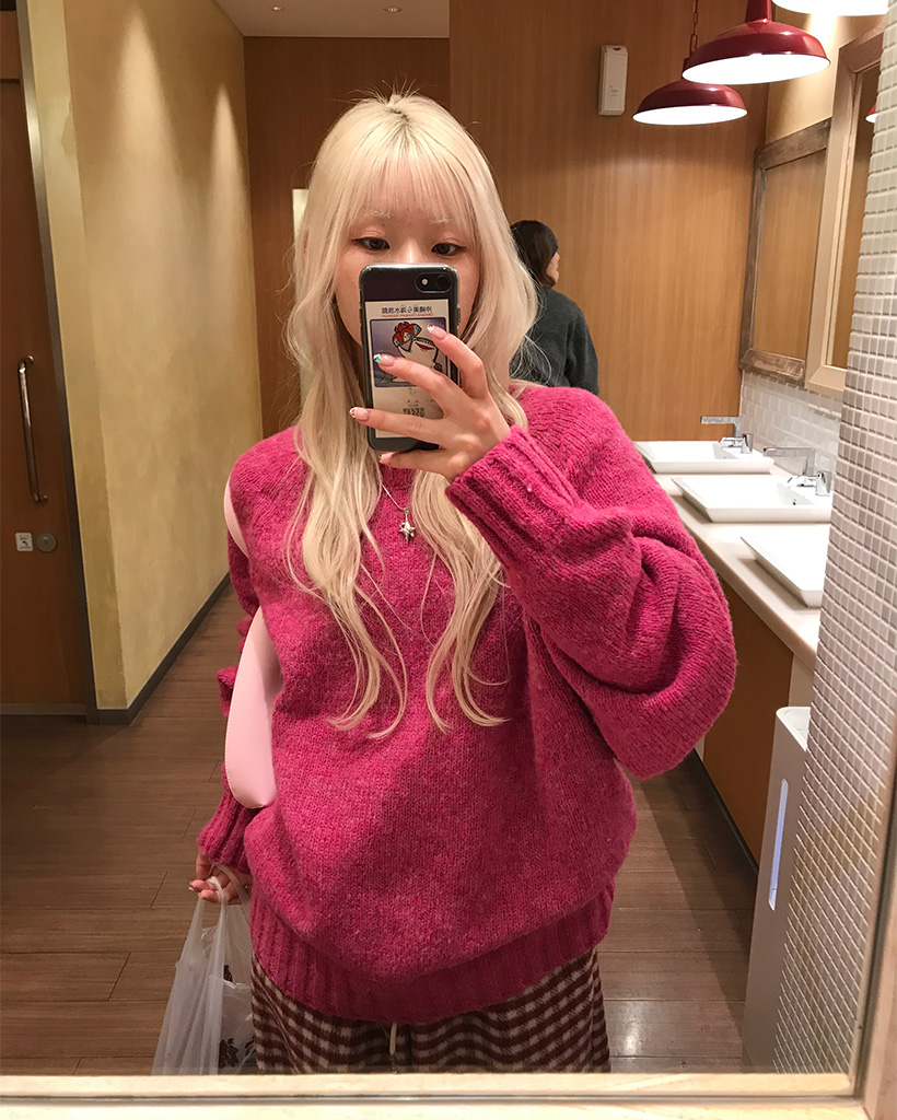 ミックスカラーニット