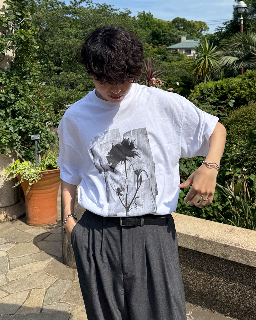 リトグラフローズTシャツ ローズグラフィックハーフTシャツ | ファッション通販サイト NUGU