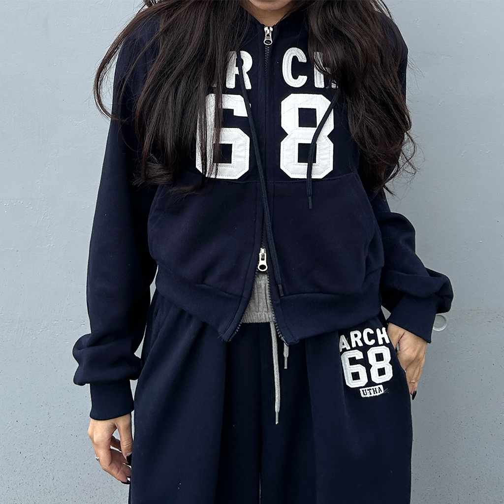 68パッチクロップドパーカー | ファッション通販サイト NUGU