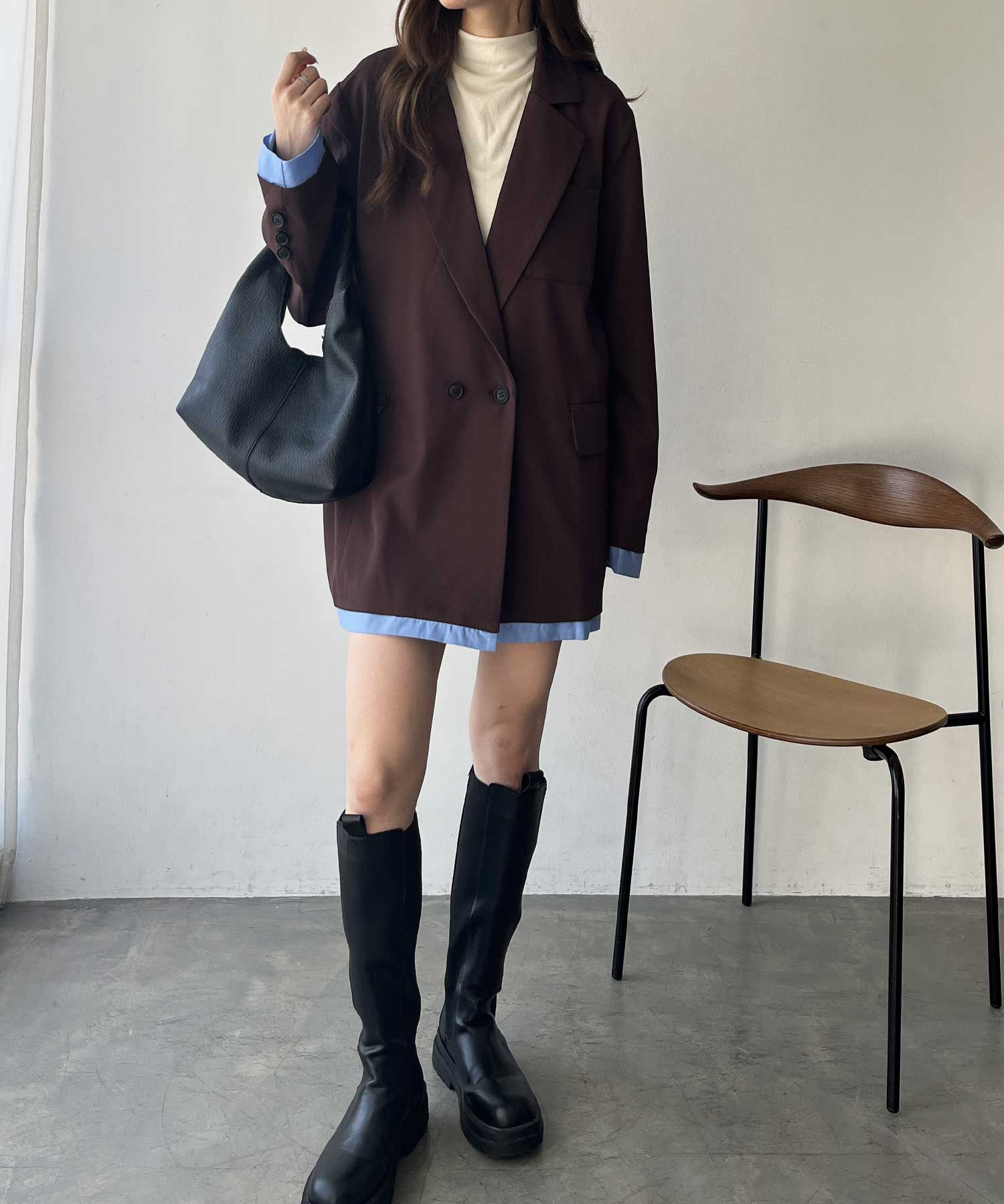 deres⭐︎ダブルレイヤードシャツジャケット deres⭐︎ダブルレイヤードシャツジャケット