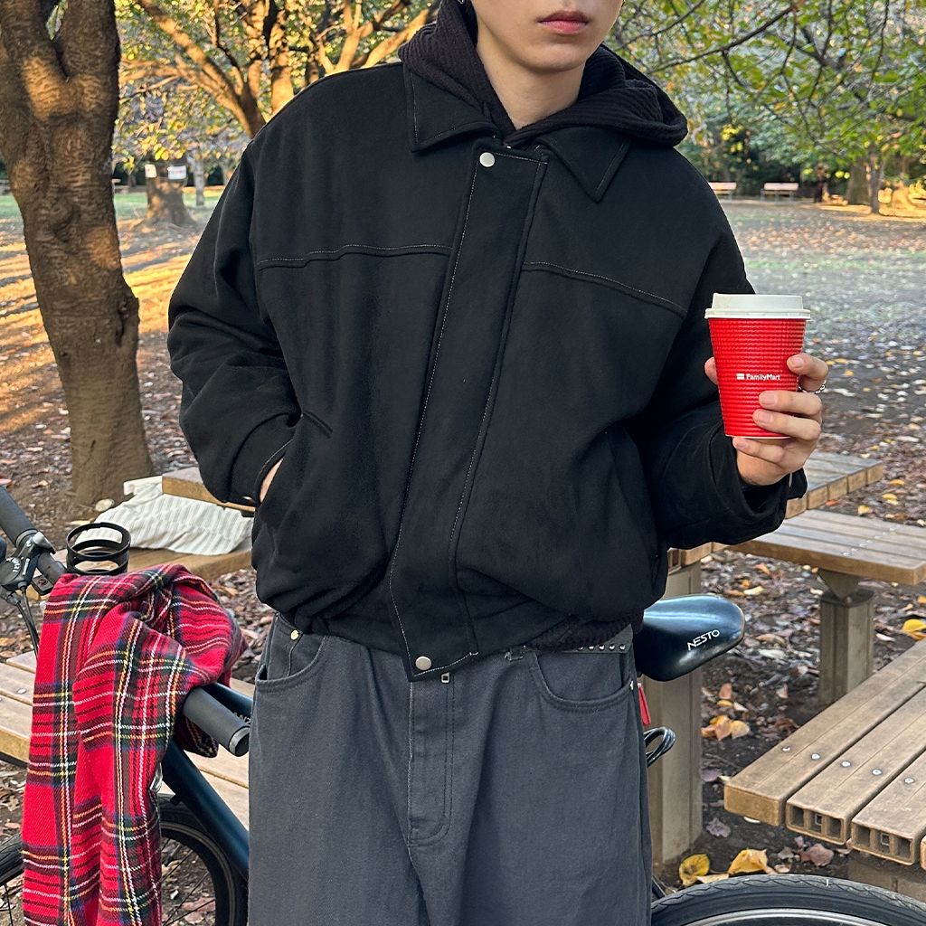 ステッチスエードジャケット | ファッション通販サイト NUGU