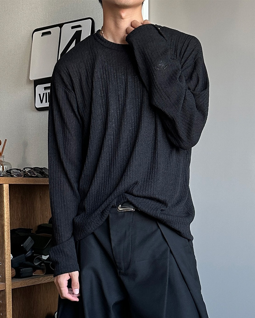 【るんるん♡】イオーヌソープ×6 ユニセックス）オープンネックラインオーバーサイズニット