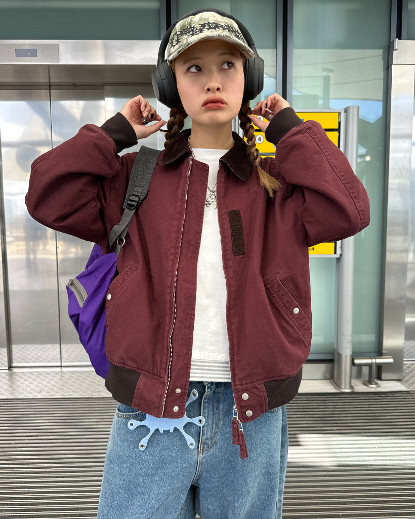 oheshio オヘシオ ネイビー ドット ウィンドブレーカー ジャンパー org