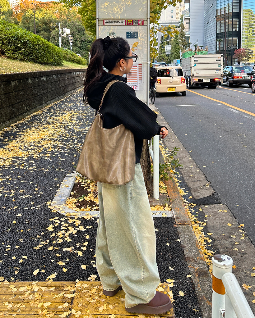 スーパーワイドバルーングリーンジーンズ | ファッション通販サイト NUGU