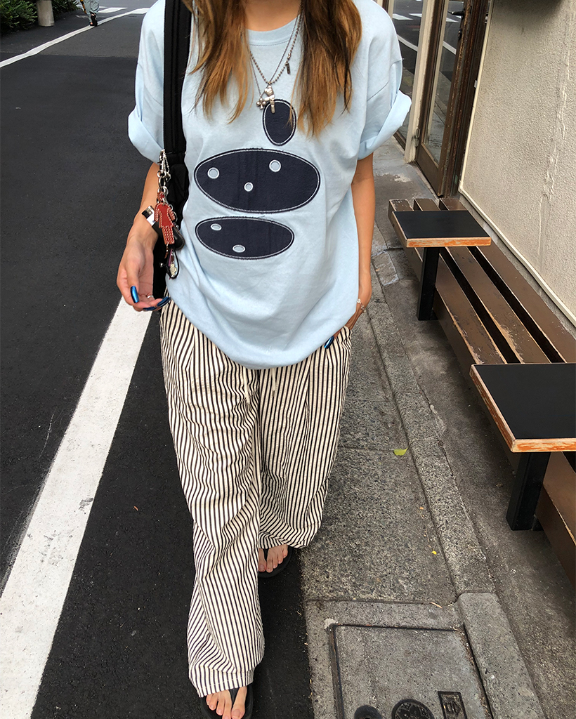 リンクルワイドストライプパンツ | ファッション通販サイト NUGU