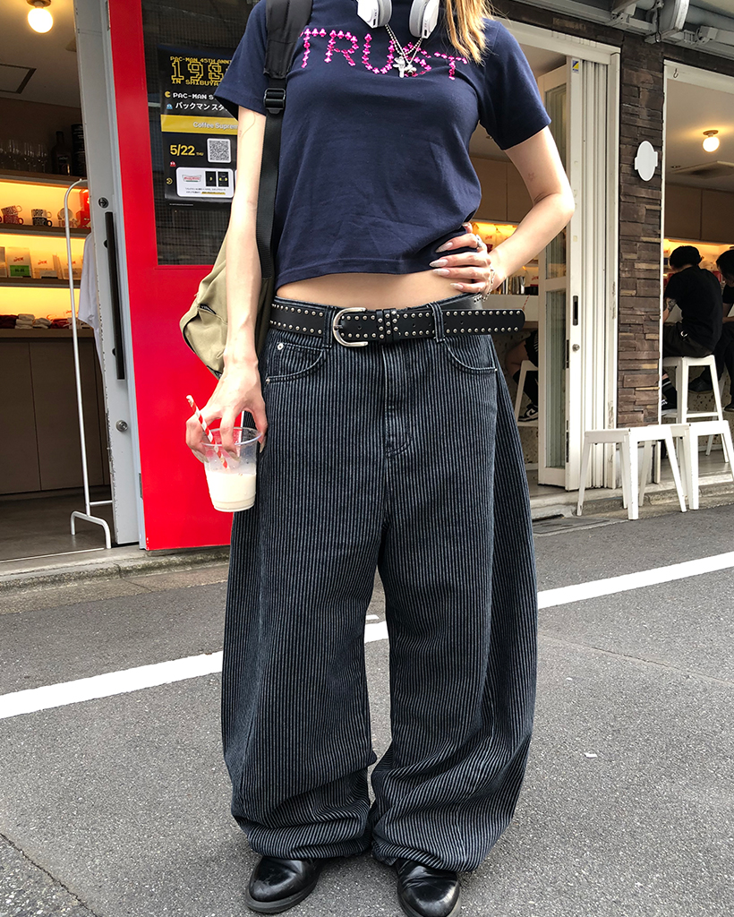 tapwater woolストライプパンツ tapwater woolストライプパンツ パンツ