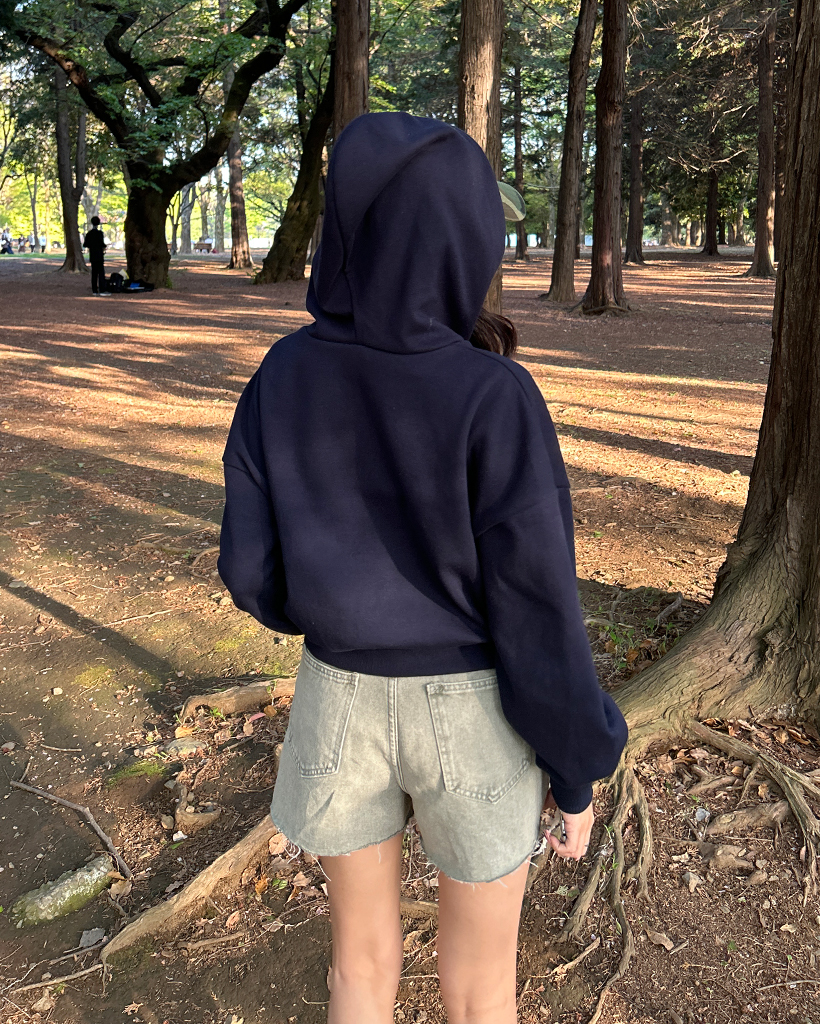 ppfm 00s ダブルジップパーカー 変形 ピグメント加工ダブルジップパーカー | SMUG FACE CLUB