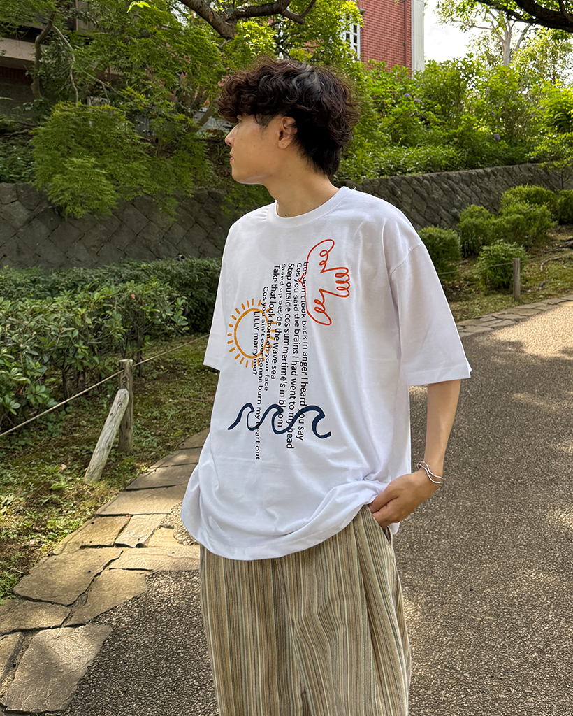 イラストグラフィックハーフTシャツ | ファッション通販サイト NUGU