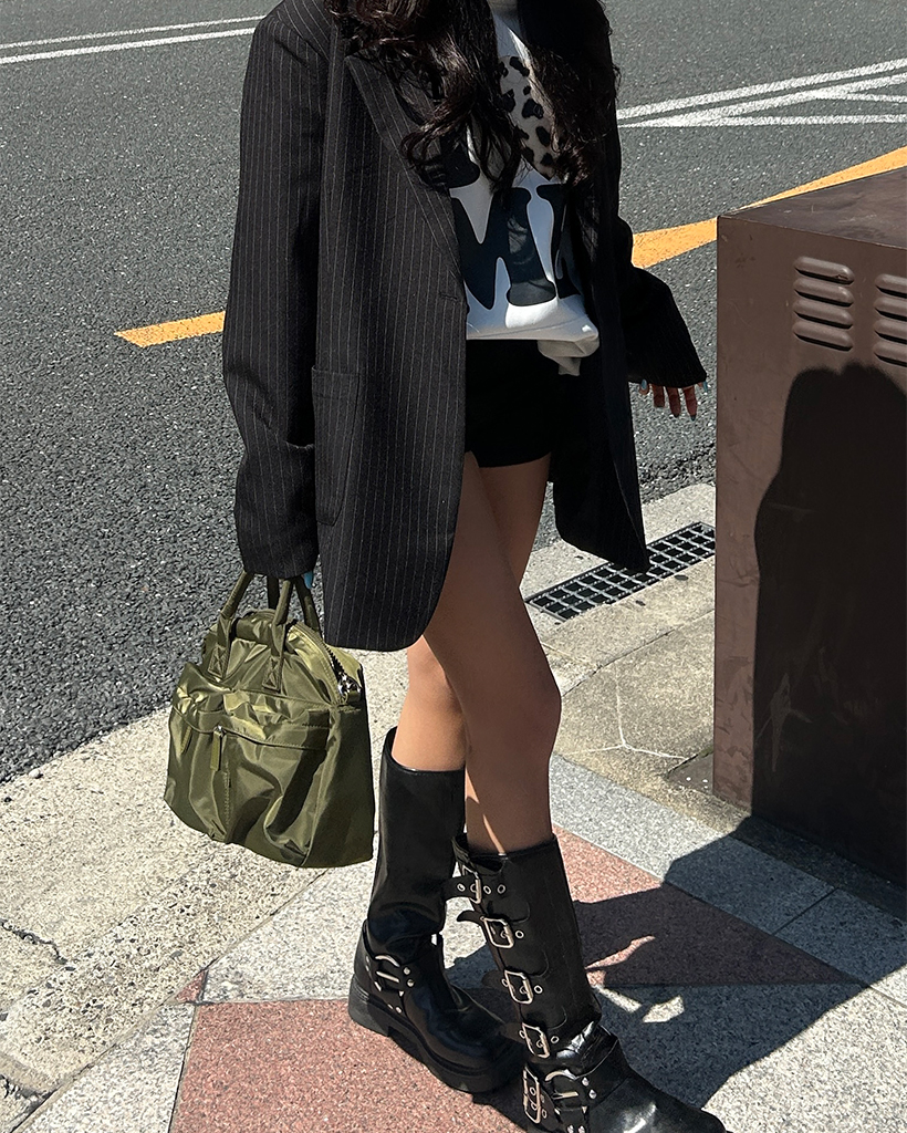 NaoPoolll バッグ・ブーツ・ウエア上下 バックルポイントロングブーツ | ファッション通販サイト NUGU