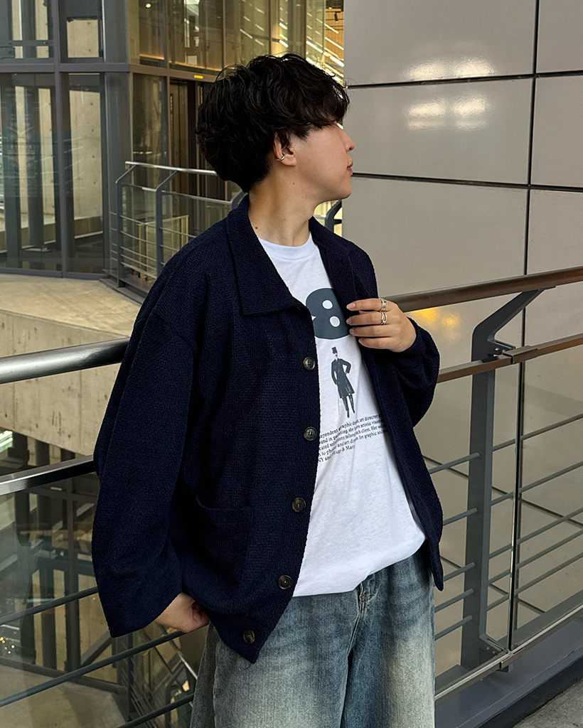 ユニセックス)夏ヴィンテージニットカーディガン | ファッション通販