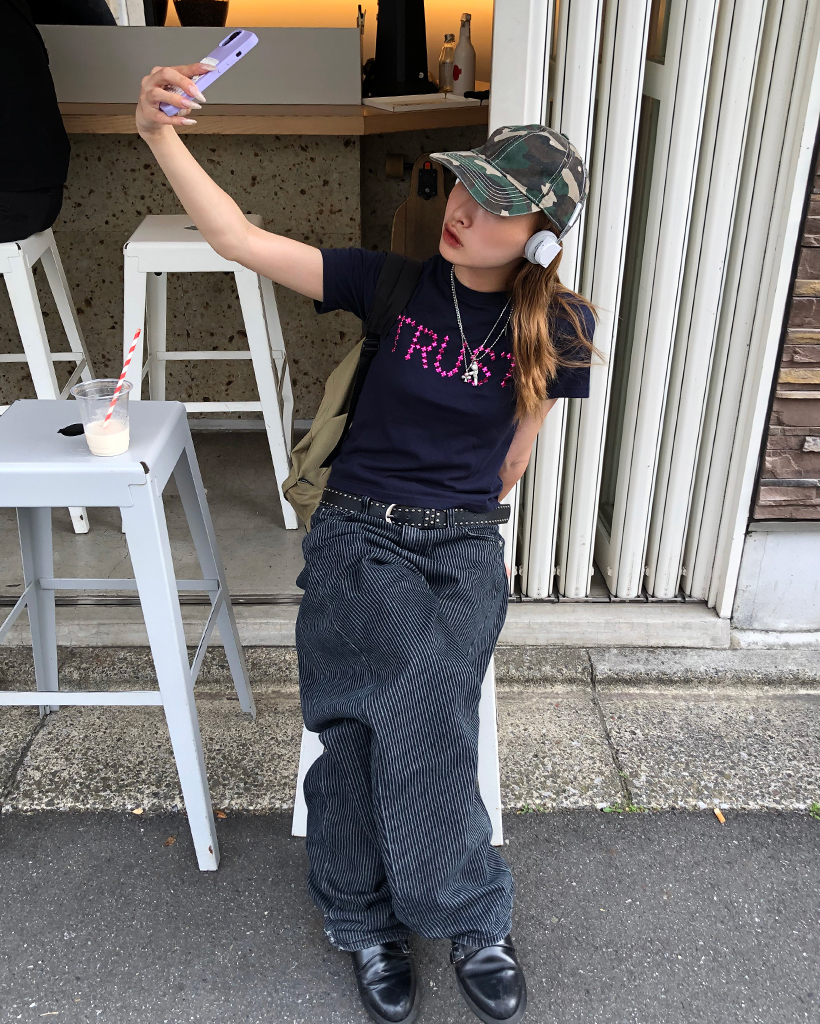 ストライプワイドコットンパンツ | ファッション通販サイト NUGU