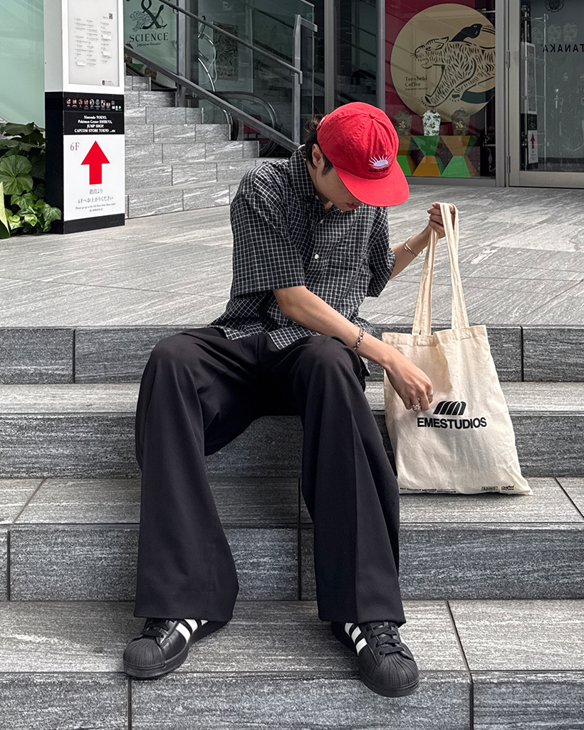 waccihさま ご確認用 ⚘.*˚ パッチポケットシアサッカーチェックハーフシャツ | ファッション通販