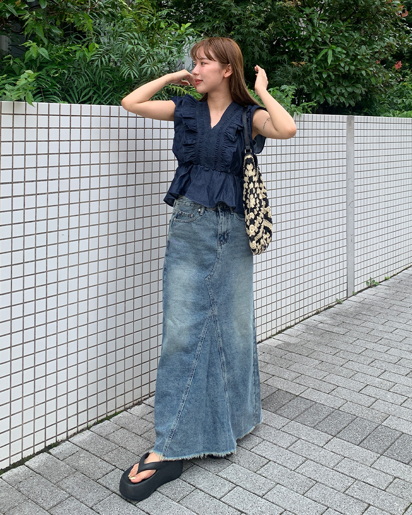 MADISON BLUE デニムスカート　ロンハーマン　ドゥーズィエム　VERY スカート 5POCKET DENIM MINI SKIRT