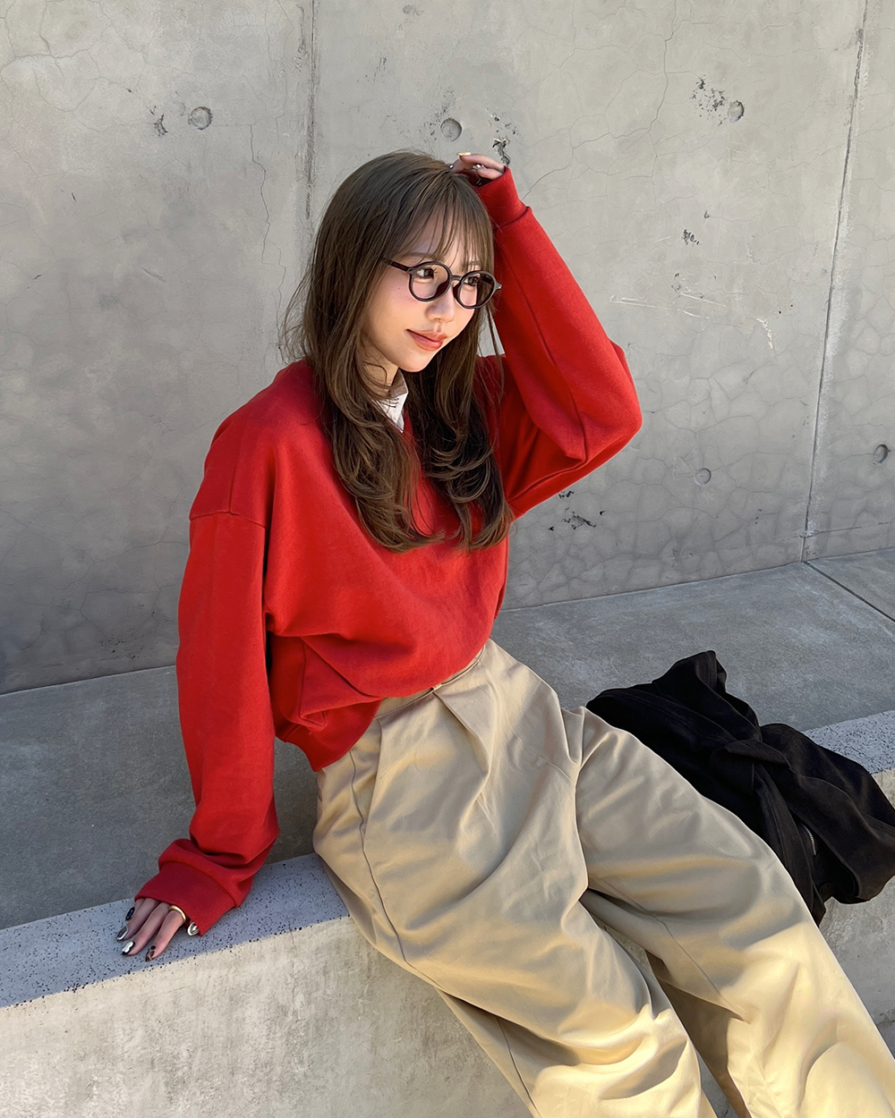 ella エラ24AW 新品タグ付き　ペブラムジレ　グレー　チュニック 楽天市場】＼本日▽全品5%OFFアフタークーポン／ バラ色の帽子