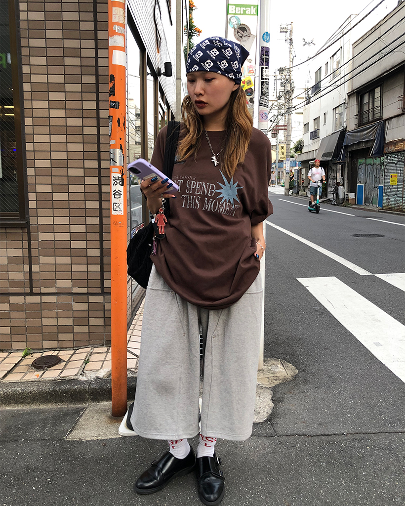 ダブルニーワイドクロップドスウェットパンツ | ファッション