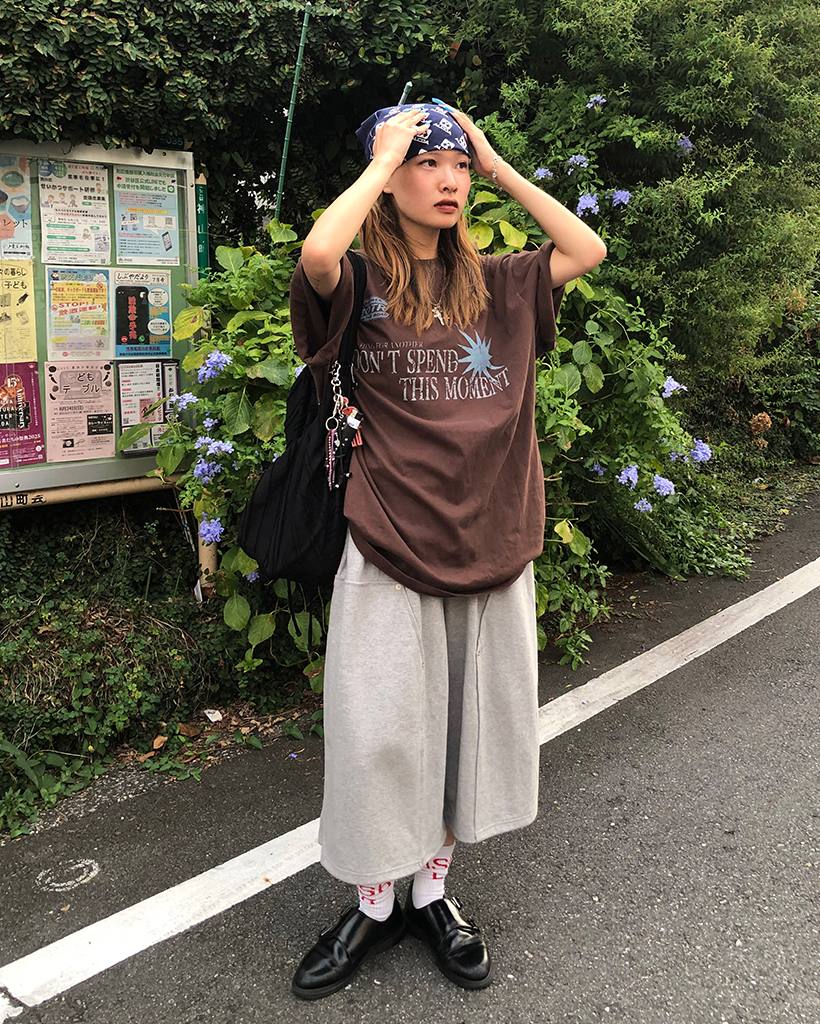 ダブルニーワイドクロップドスウェットパンツ | ファッション