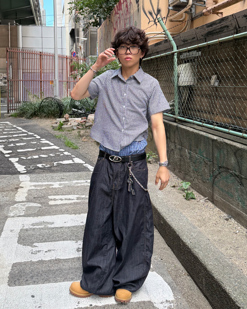 PEOPLESTYLE 生デニムパンツ バルーンジーンズ リジッド PEOPLESTYLE