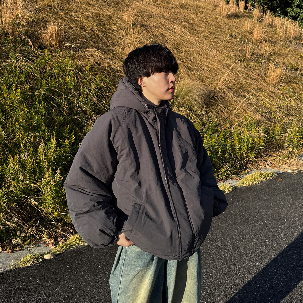 (ユニセックス) オーバーサイズパディングジャンパー