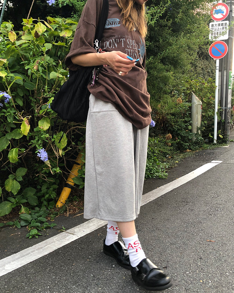 ダブルニーワイドクロップドスウェットパンツ | ファッション通販