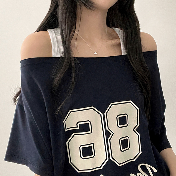 2gether Tシャツ Sサイズ バングル サラワット タイン スパンワンショルダーオーバーサイズ半袖Tシャツ | ファッション