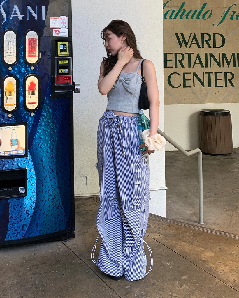 ネストローブカーゴパンツ ネストローブ コットンリネンコクーンカーゴパンツ 白 - メルカリ