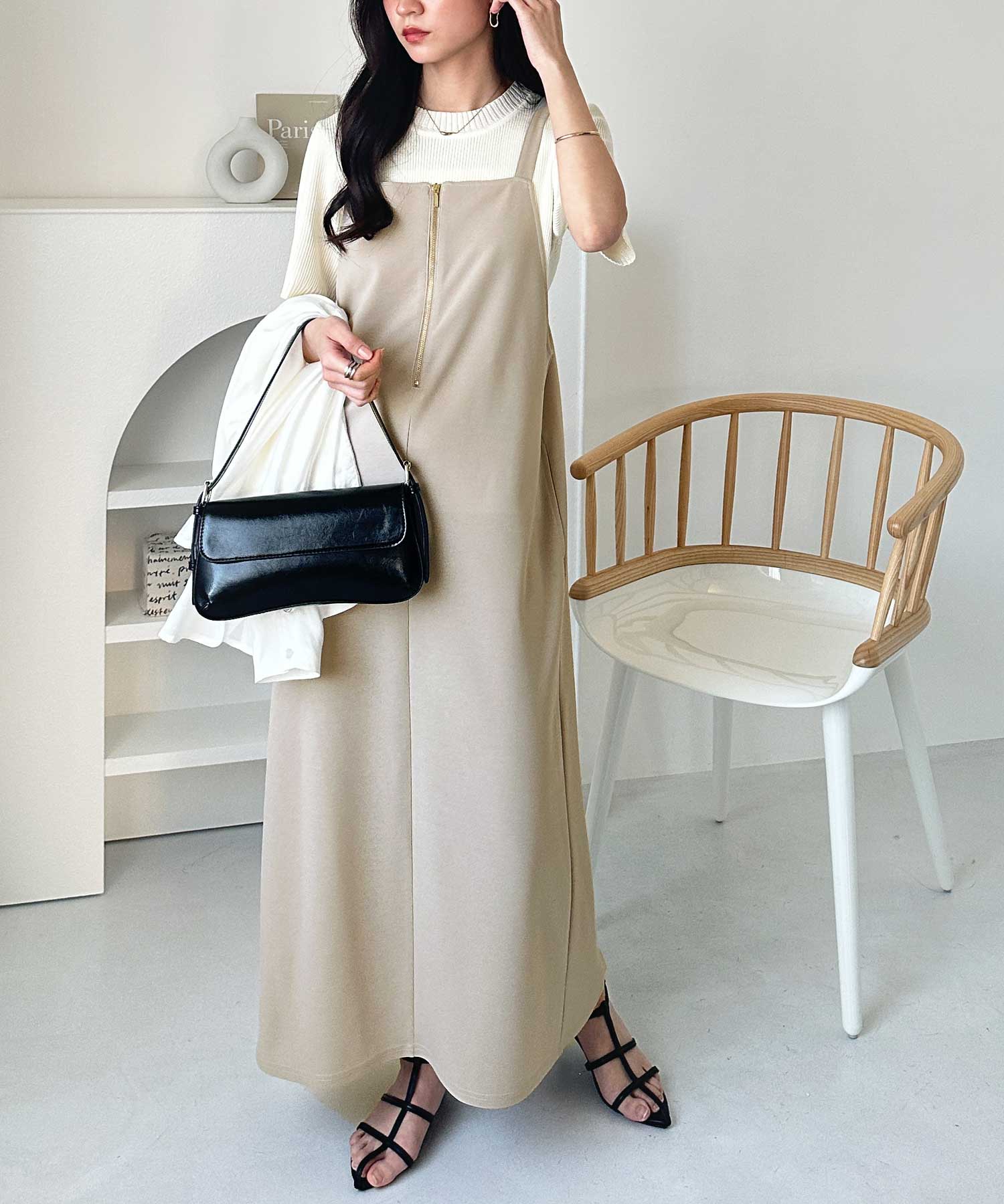 ハーフジップキャミワンピース | ファッション通販サイト NUGU