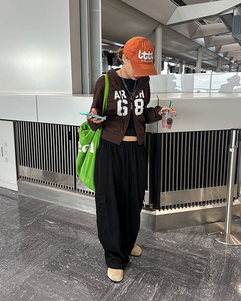 68パッチダブルジップクロップドパーカー | ファッション通販