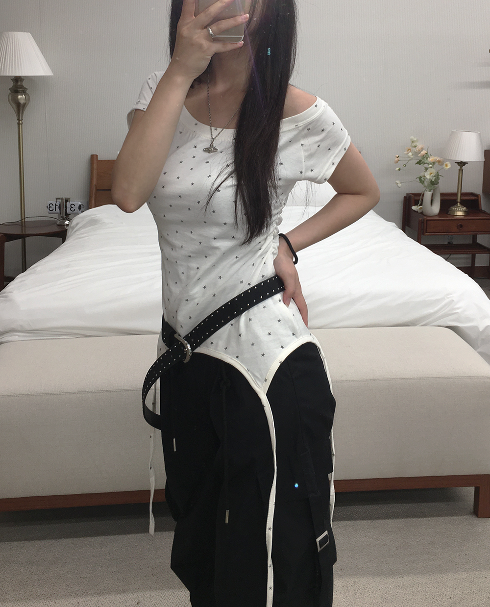 1個のみ！ オフショルドッキングワンピース | Rlab store