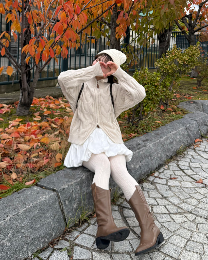 ハイネックビックケーブルニットダブルジップセーター | ファッション