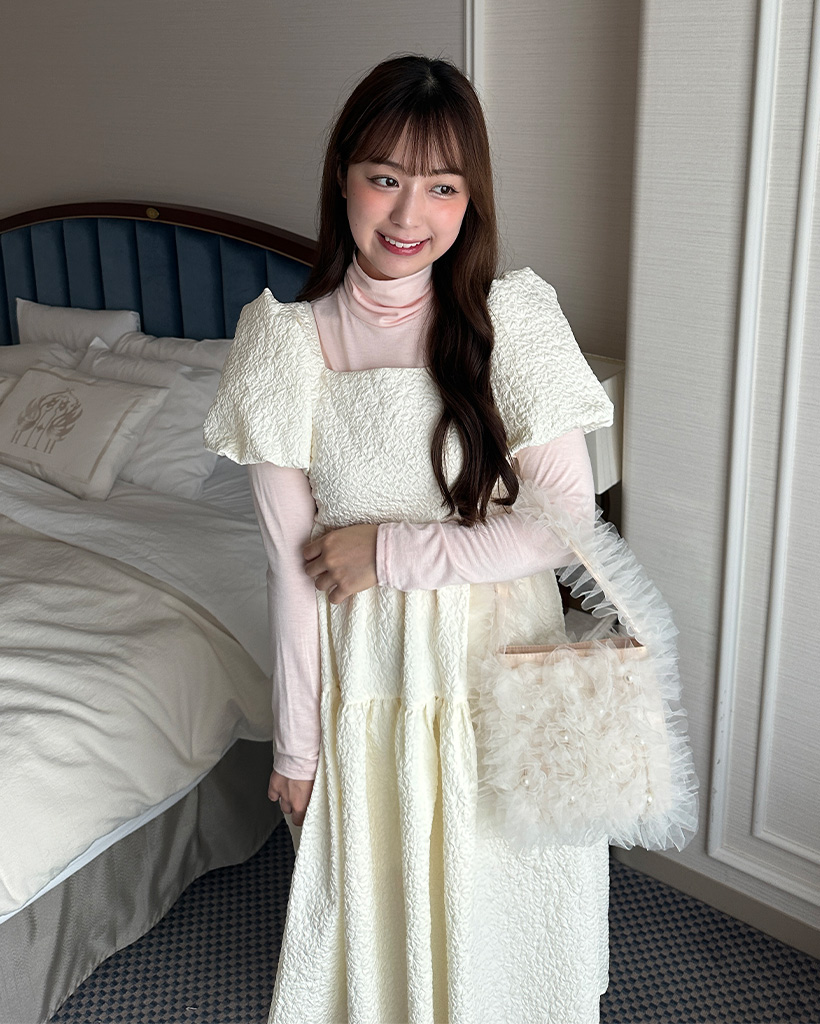 ジャガードバックリボンワンピース | ファッション通販サイト NUGU