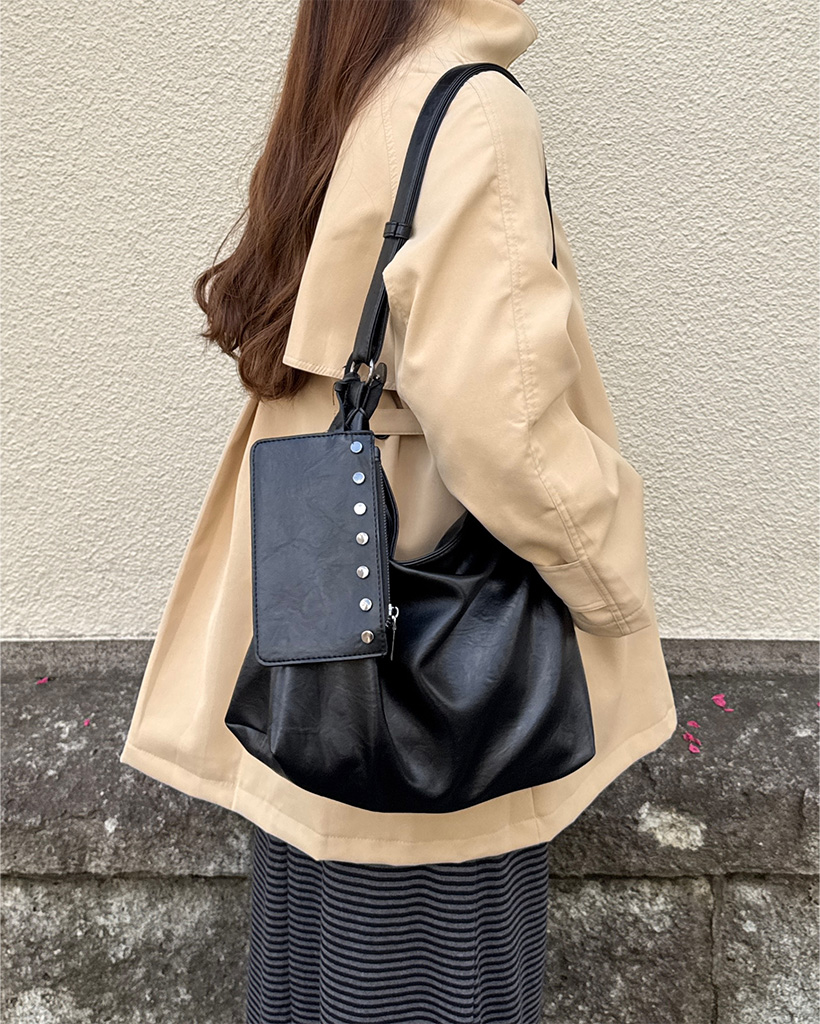 スタッドミニポーチセットショルダーバッグ