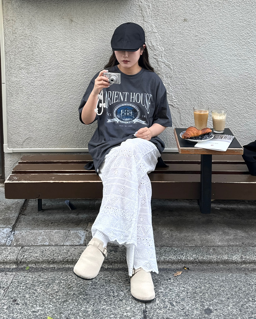 ウエストゴムパンチングレースパンツ | ファッション通販サイト NUGU
