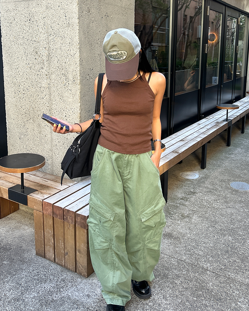 イウエンマトフ キャミソールベスト ブラウン イウエンマトフ キャミソールベスト ブラウン AEWEN MATOPH