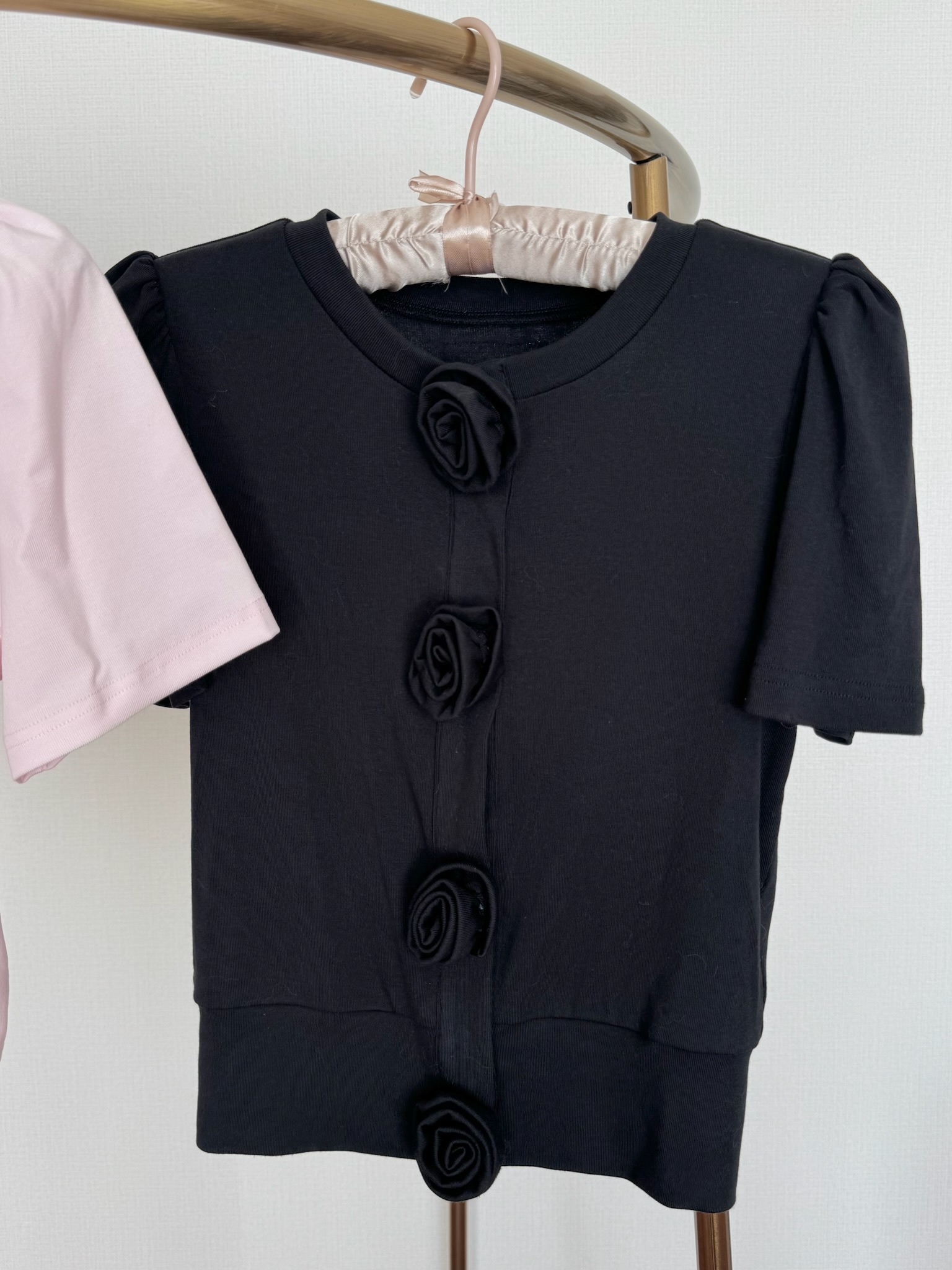 トップス Rose flower motif cardigan Gray Rose flower motif cardigan | ファッション通販サイト NUGU