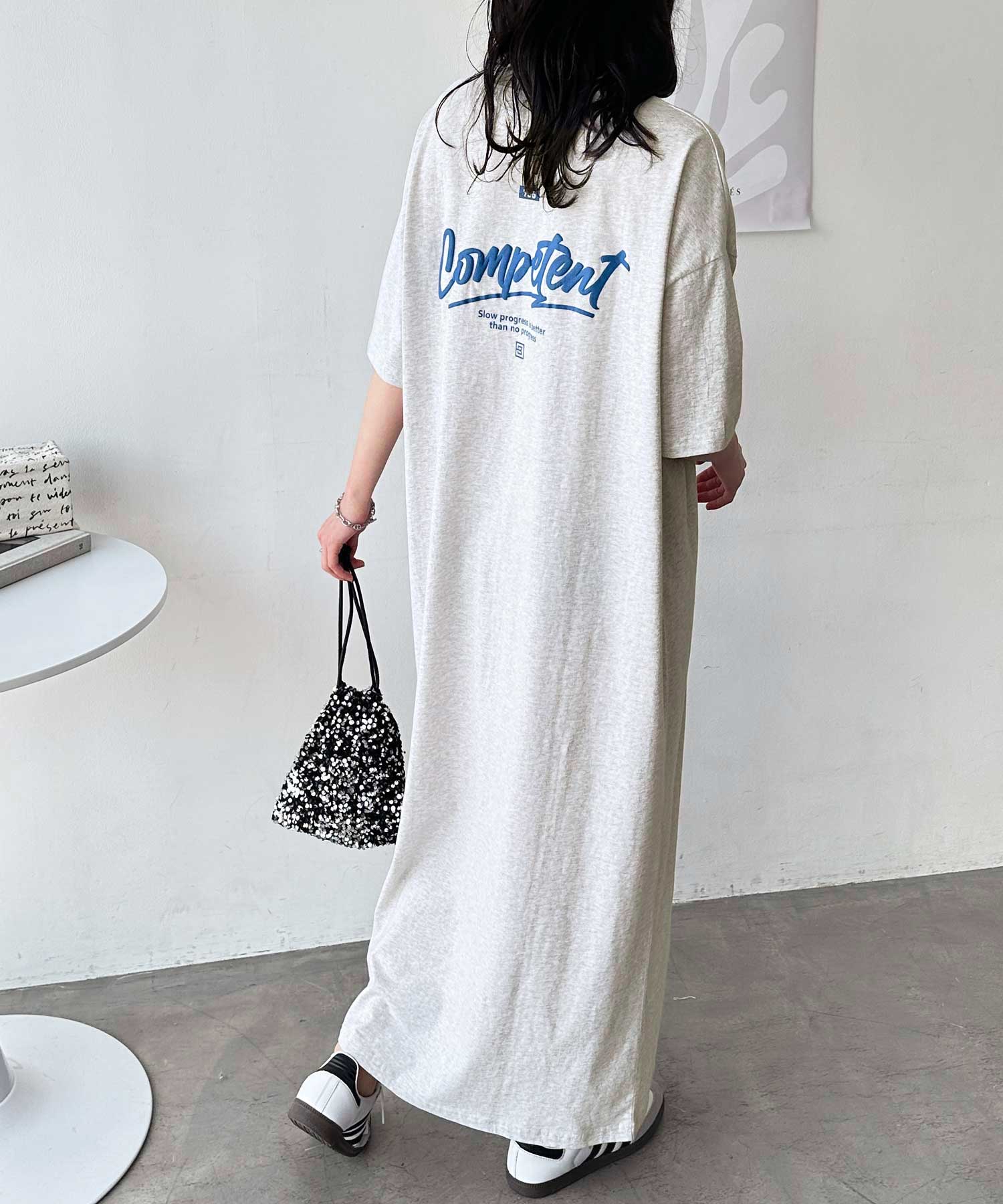 アソートロゴプリントTシャツワンピース | ファッション通販サイト NUGU