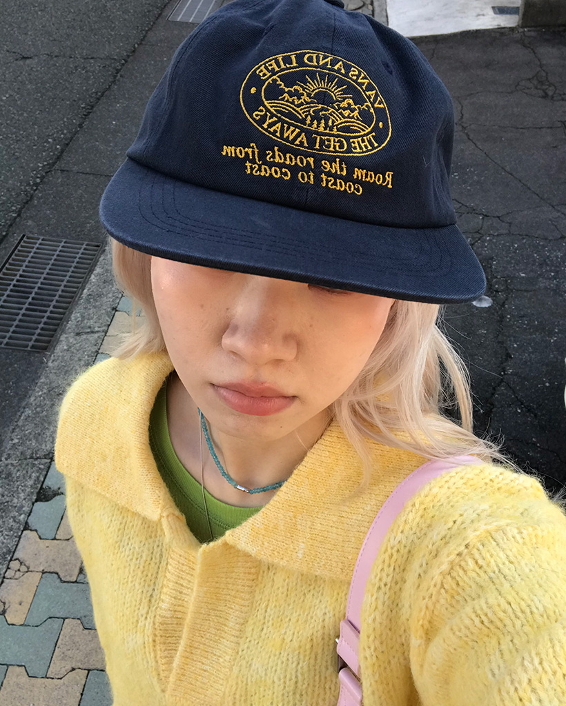 レタリングストレートキャップ