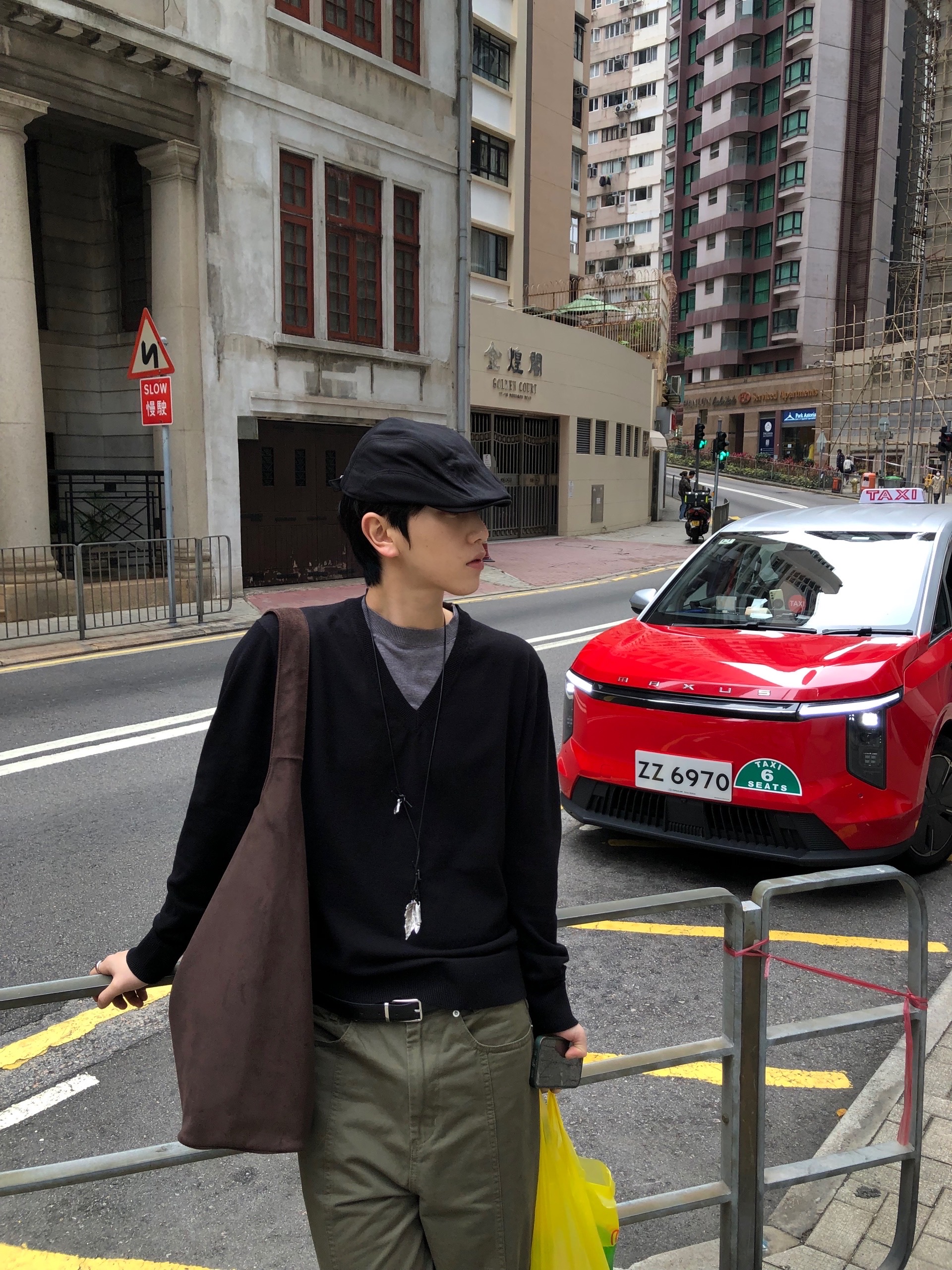 (3color)レザースエードバッグ