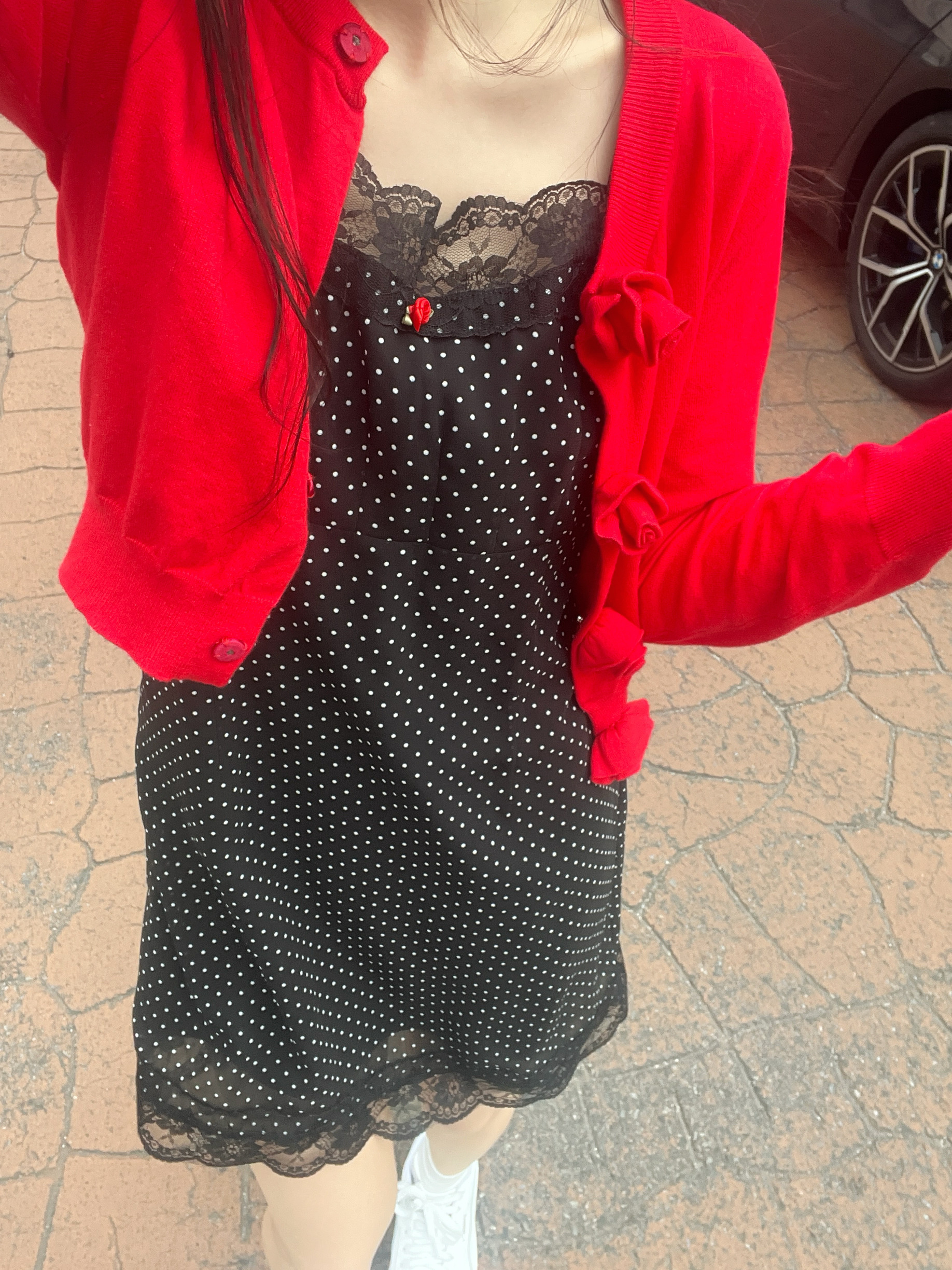ワンピース muguet flower chiffon mini cami op ワンピース muguet flower chiffon mini cami op muguet flower