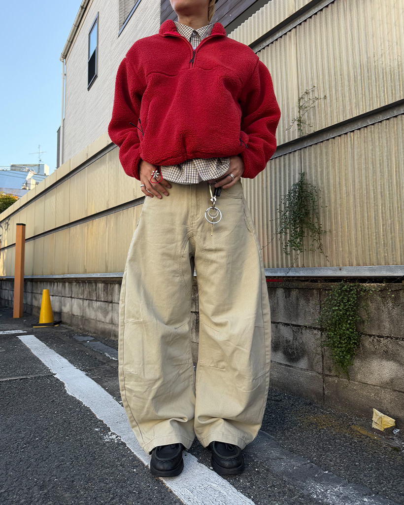 バルーンコットンワイドパンツ