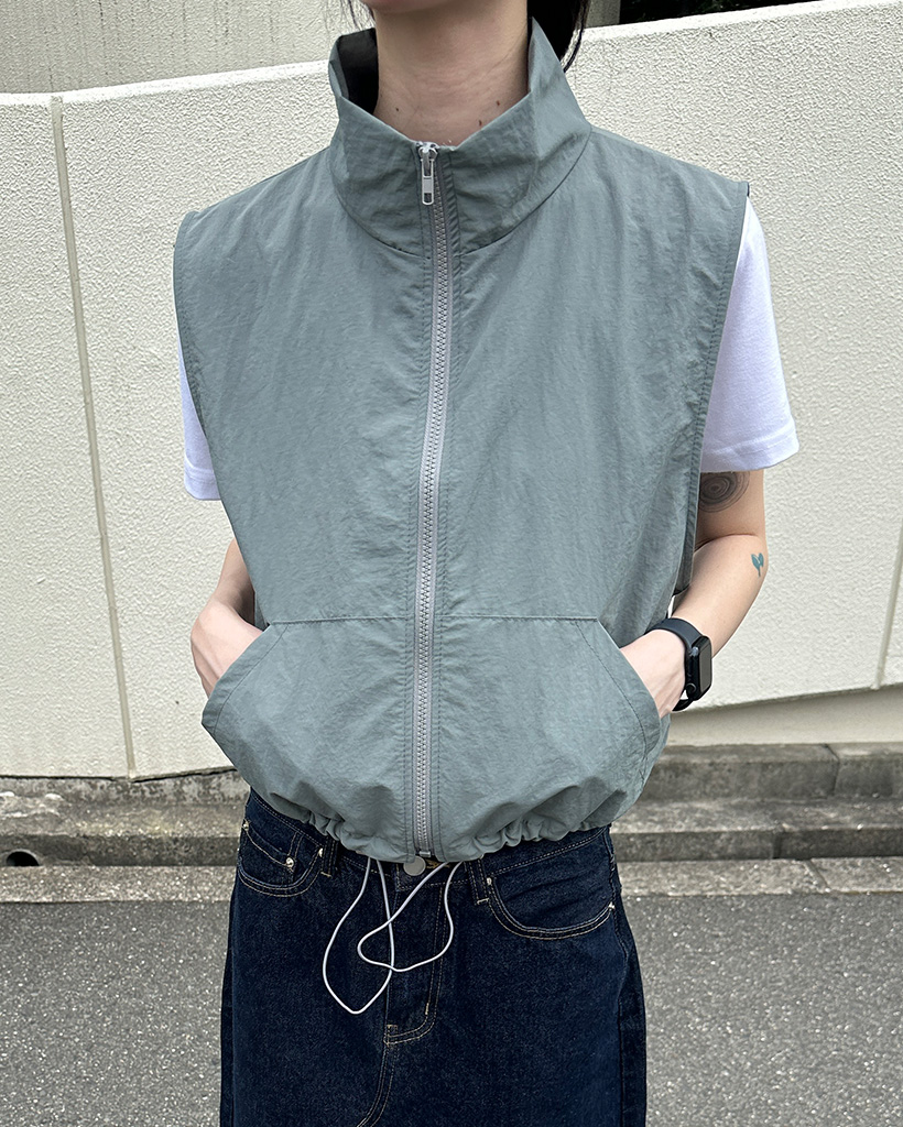 DUVETICA◆ナイロンベスト/40/ナイロン/BRW/無地 DU7967EM00325_dt_thumbM.jpg