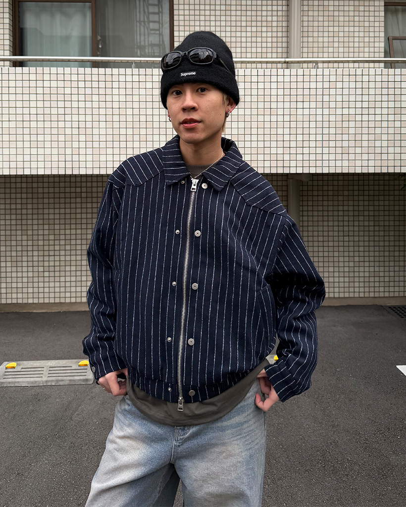 ストライプ2WAYブルゾン | ファッション通販サイト NUGU