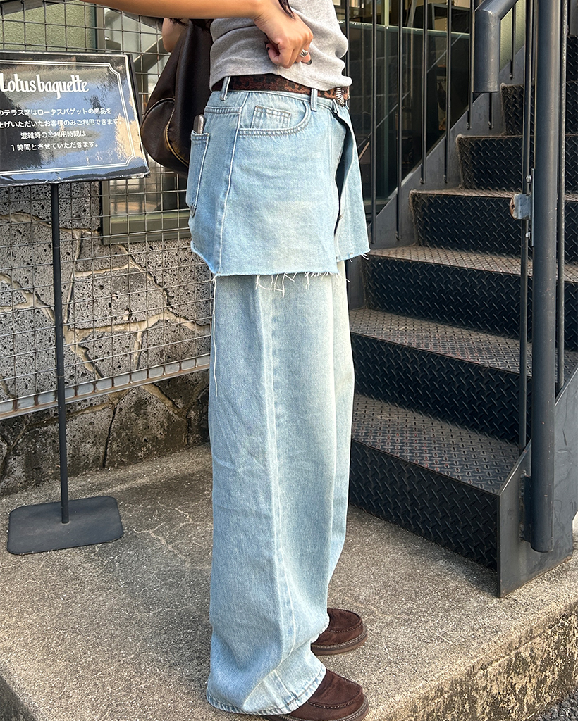 ☆WEEKEND MAXMARA☆ ワイドデニムスカート LUANA WEEKEND Max Mara ウィークエンドマックスマーラ デニムスカート