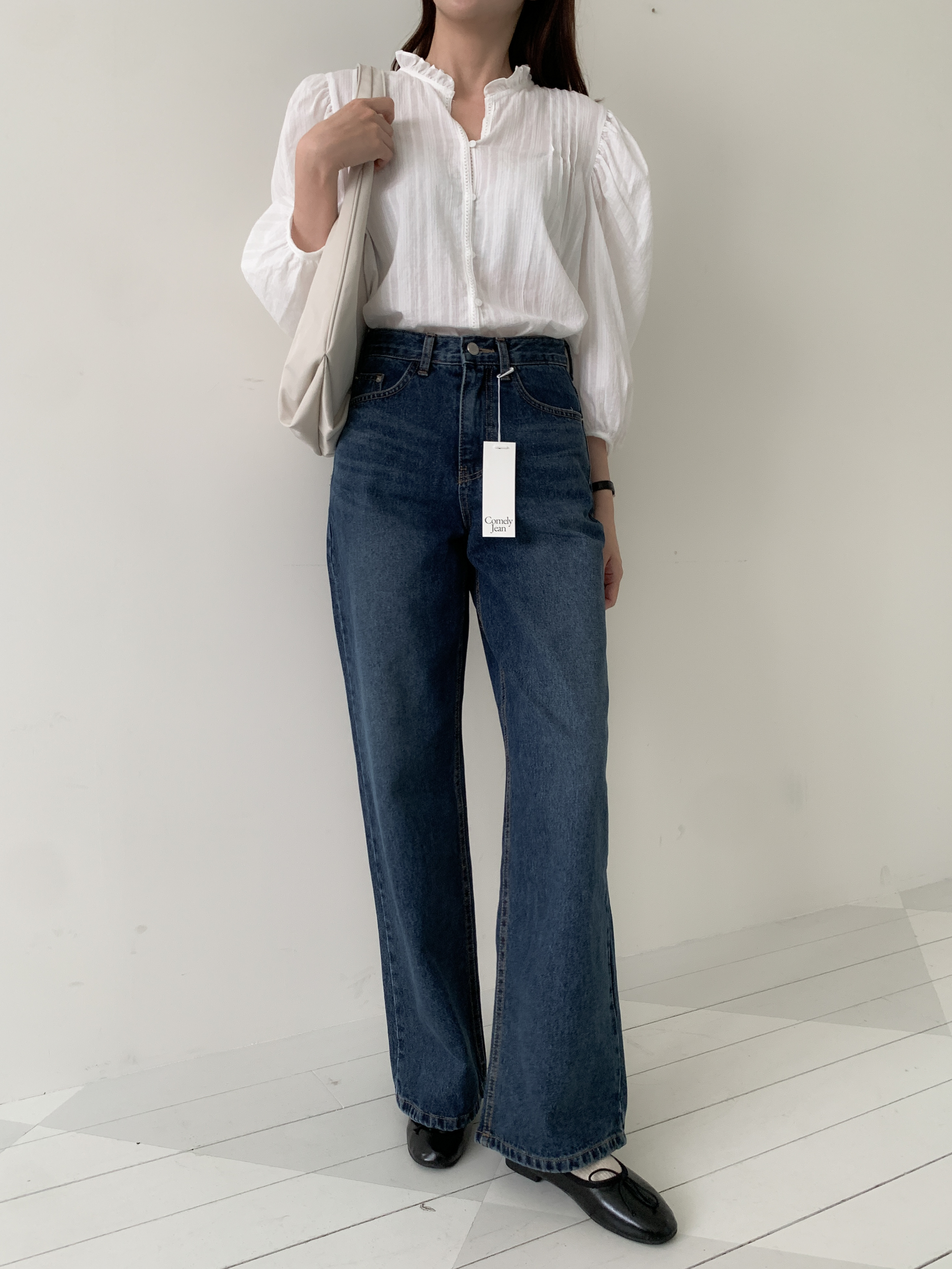 セミワイドストレートデニムデニムパンツ | ファッション通販サイト NUGU
