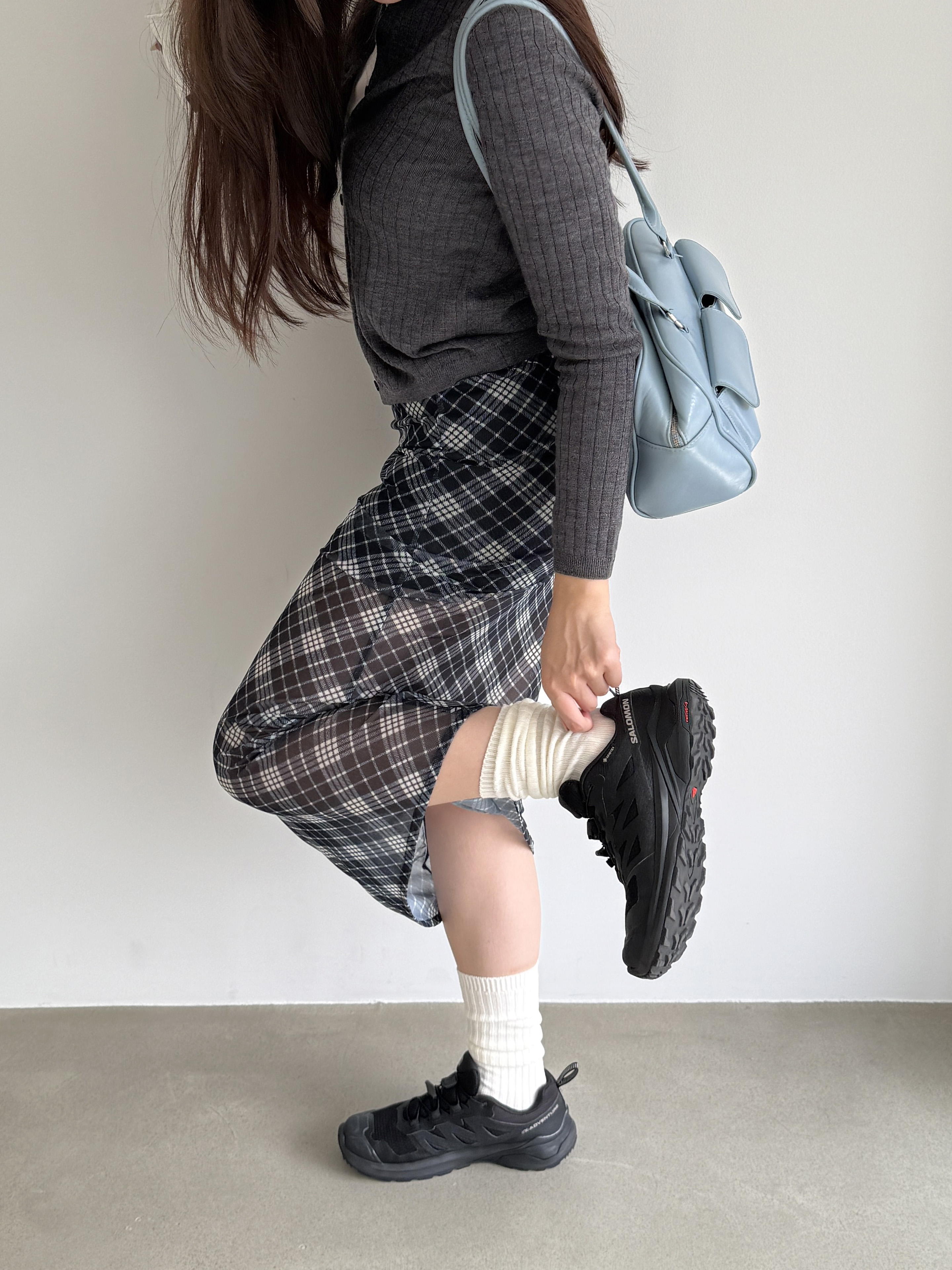 (9colors)2×2リブルーズフィットハイカット