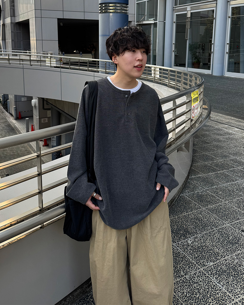 LUXEAKMPLUS 黒 長袖シャツ ロゴ スタンドカラー Ꮇ 裏起毛 IMG_3215_D3eACw3.jpg
