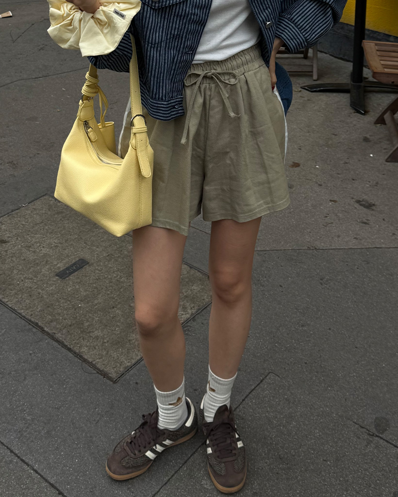 ツーライントラックウエストゴムショーツ