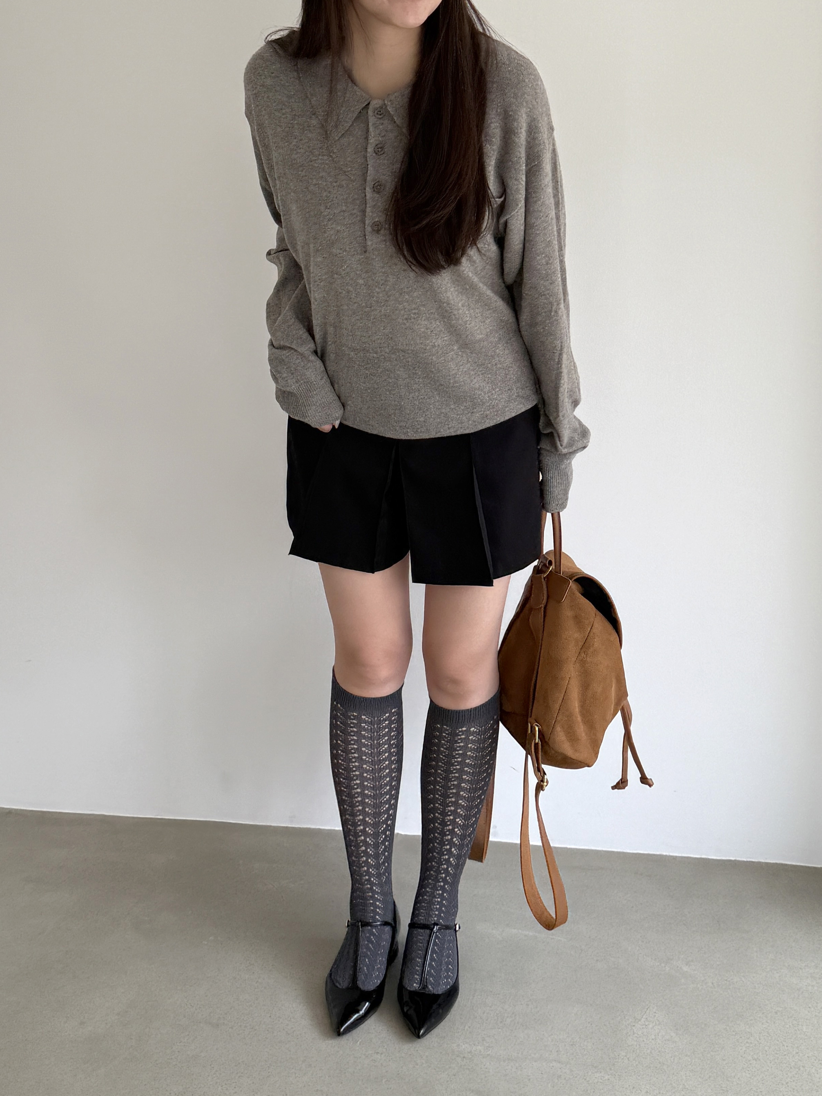 6colors)透かし編みレースハイソックス | ファッション通販