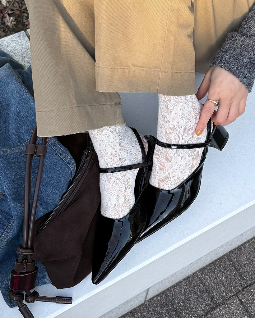 黒 ストラップ付き ポインテッドトゥ ハイヒール Amazon | [イノヤシューズ] クロスストラップ ポインテッドトゥ
