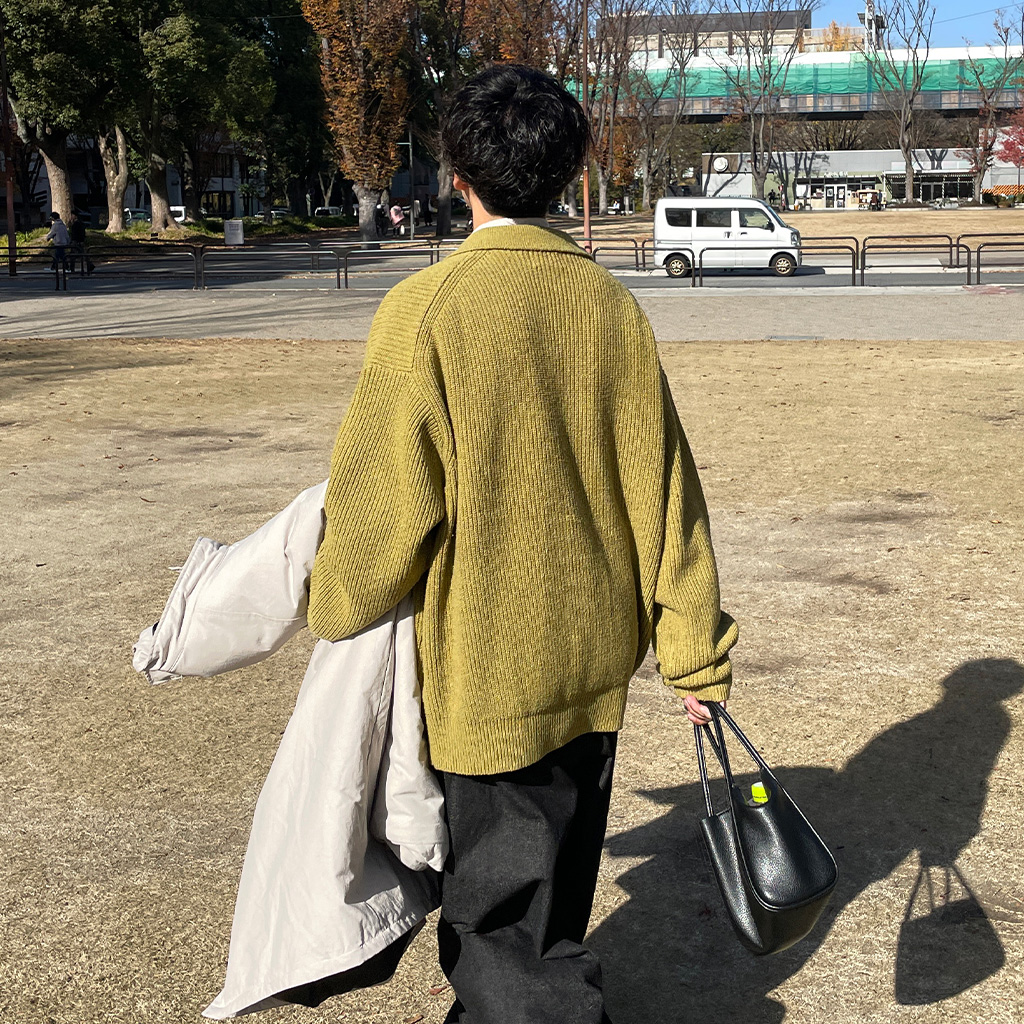 カラーボタンニットカーディガン | ファッション通販サイト NUGU
